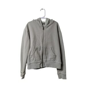 Crewcuts Zip Up Hoodie Sage Green Girls Size L 10/12 -  Like New